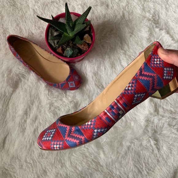 J. Crew Shoes - J. Crew • Janey Printed Heeled Flats